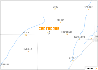 map of Crathorne