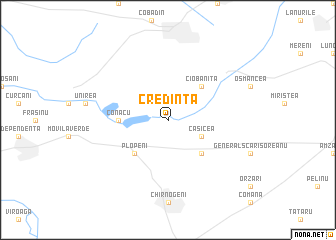 map of Credinţa