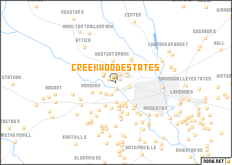 map of Creekwood Estates