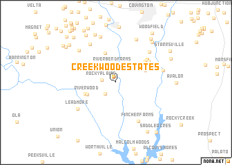 map of Creekwood Estates