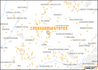 map of Creekwood Estates