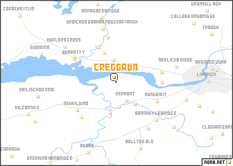map of Creggaun