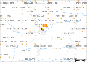 map of Creil