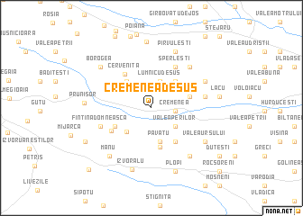map of (( Cremenea de Sus ))