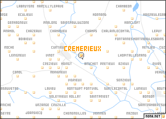 map of Crémerieux