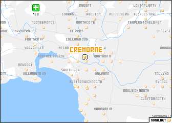 map of Cremorne