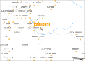 map of Čremošné