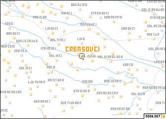 map of Črenšovci