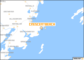 map of Crescent Beach