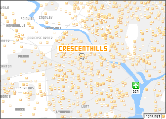 map of Crescent Hills