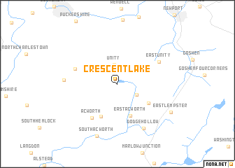 map of Crescent Lake