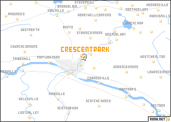 map of Crescent Park