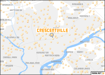 map of Crescentville