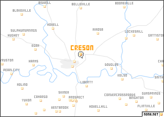 map of Creson