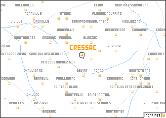 map of Cressac