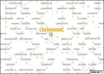 map of Cressensac