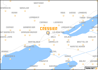 map of Cressier