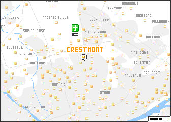 map of Crestmont