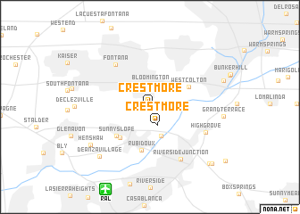 map of Crestmore