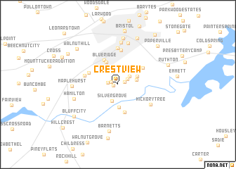 map of Crest View