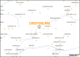 map of Crest-Voland