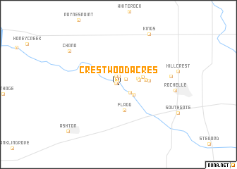 map of Crestwood Acres