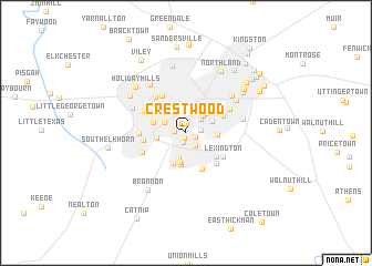 map of Crestwood