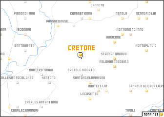 map of Cretone