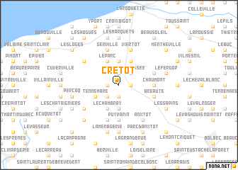 map of Cretot