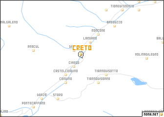 map of Creto