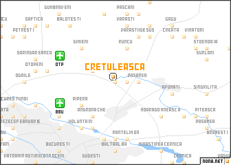 map of Creţuleasca