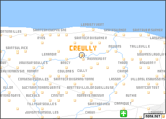 map of Creully