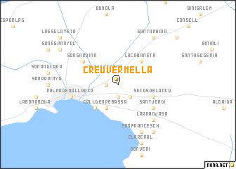 map of Creu Vermella