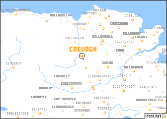 map of Crevagh