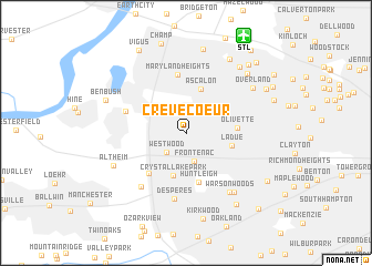 map of Creve Coeur