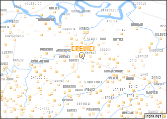map of Crevići