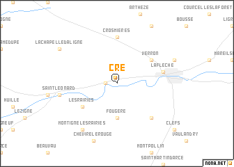 map of Cré