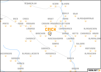 map of Crich