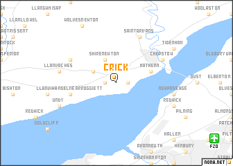 Crick (United Kingdom) map - nona.net