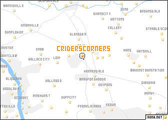 map of Criders Corners