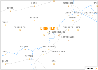 map of Crihalma