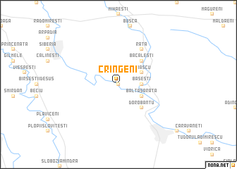 map of Crîngeni
