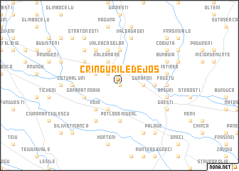 map of Crîngurile de Jos