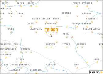 map of Cripán