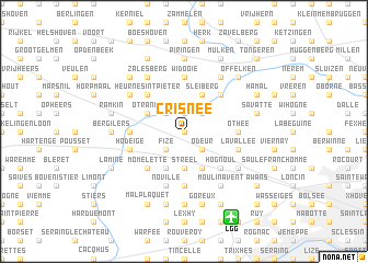 map of Crisnée