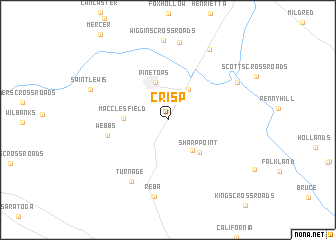 map of Crisp