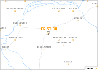 map of Cristina