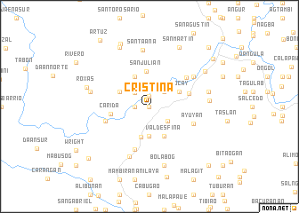 map of Cristina