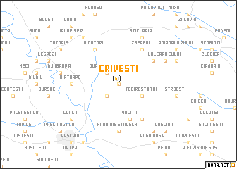 map of Criveşti