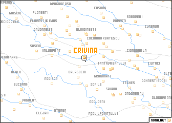 map of Crivina